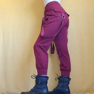LF Berry Colored Harness Cargo Pants